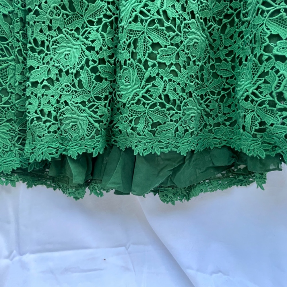 Valentino, Lace Dress, Emerald Green, XS - Picture 9 of 16